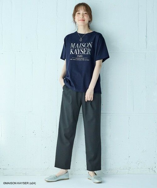 any FAM / エニィファム カットソー | 【MAISON KAYSERコラボ】箔プリントロゴ半袖Tシャツ | 詳細3