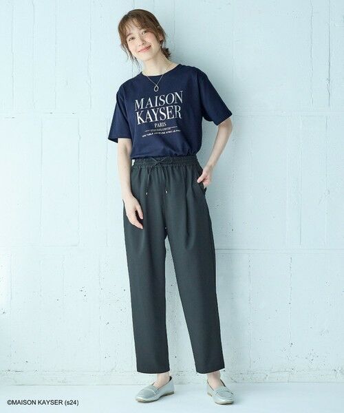 any FAM / エニィファム カットソー | 【MAISON KAYSERコラボ】箔プリントロゴ半袖Tシャツ | 詳細4