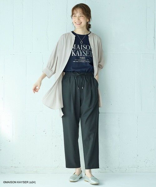 any FAM / エニィファム カットソー | 【MAISON KAYSERコラボ】箔プリントロゴ半袖Tシャツ | 詳細6