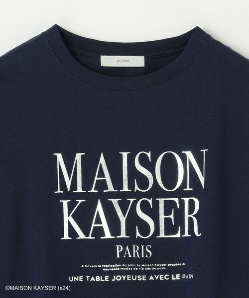 any FAM / エニィファム カットソー | 【MAISON KAYSERコラボ】箔プリントロゴ半袖Tシャツ | 詳細9