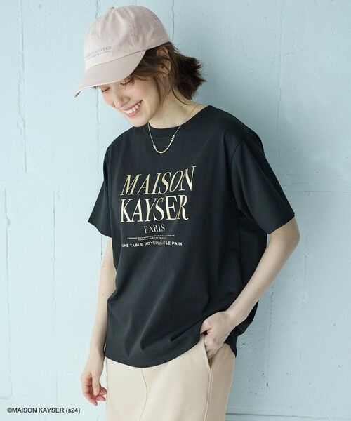 any FAM / エニィファム カットソー | 【MAISON KAYSERコラボ】箔プリントロゴ半袖Tシャツ | 詳細16