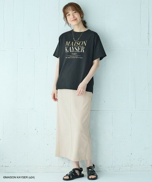 any FAM / エニィファム カットソー | 【MAISON KAYSERコラボ】箔プリントロゴ半袖Tシャツ | 詳細18