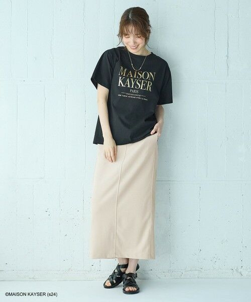 any FAM / エニィファム カットソー | 【MAISON KAYSERコラボ】箔プリントロゴ半袖Tシャツ | 詳細19