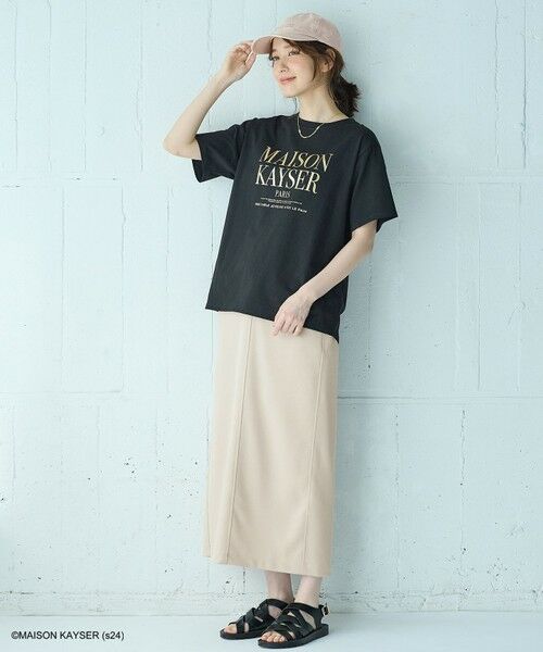 any FAM / エニィファム カットソー | 【MAISON KAYSERコラボ】箔プリントロゴ半袖Tシャツ | 詳細20