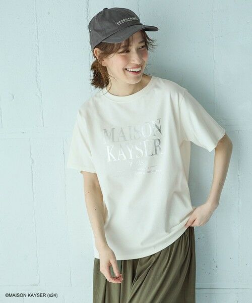 any FAM / エニィファム カットソー | 【MAISON KAYSERコラボ】箔プリントロゴ半袖Tシャツ | 詳細24