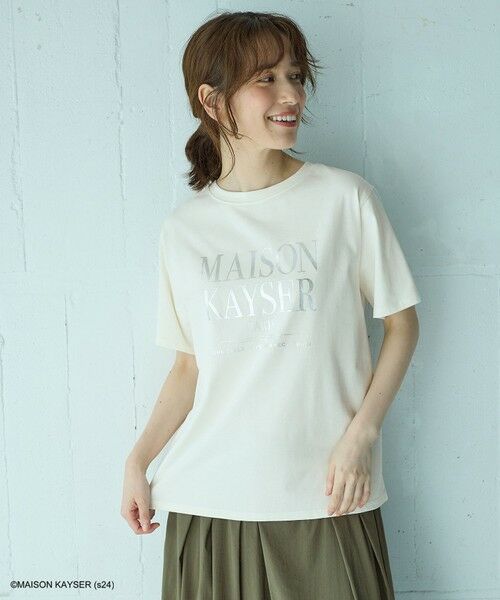 any FAM / エニィファム カットソー | 【MAISON KAYSERコラボ】箔プリントロゴ半袖Tシャツ | 詳細25