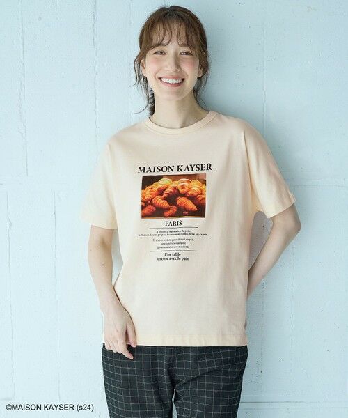 any FAM / エニィファム カットソー | 【MAISON KAYSERコラボ】フォトプリント半袖Tシャツ | 詳細1