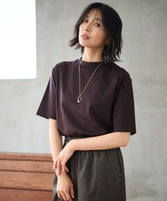 【接触冷感/UVケア】マルチファンクションモックネックTシャツ