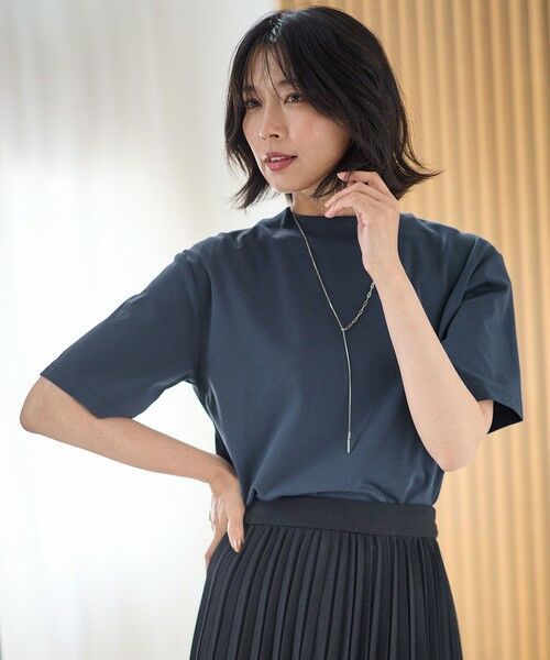 ANY / エニィ カットソー | 【接触冷感/UVケア】マルチファンクションモックネックTシャツ | 詳細9