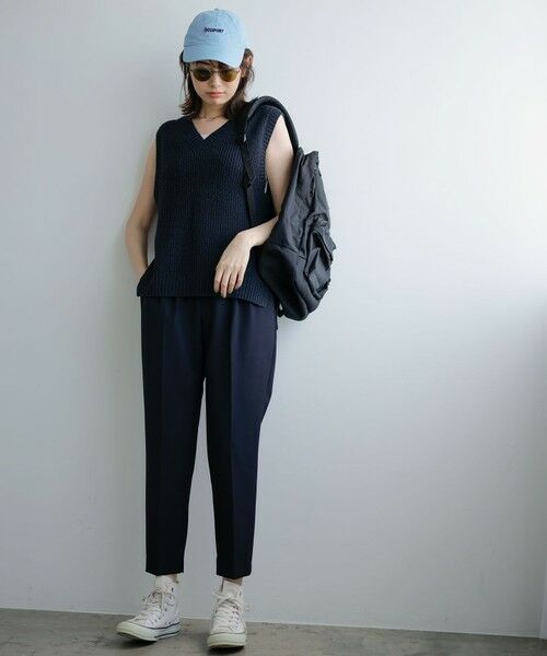 ANY / エニィ ベスト | Vネックラメニットベスト | 詳細14