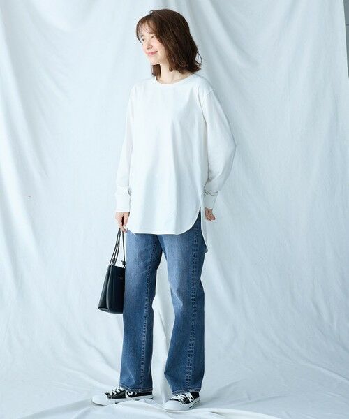 ANY / エニィ カットソー | 【洗濯機可】リブポイントテールＴシャツ | 詳細6