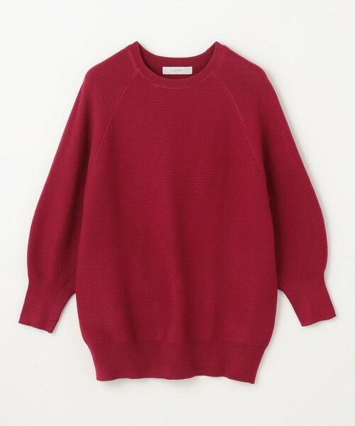 ANY / エニィ ニット・セーター | 【洗濯機可/6色展開】ラウンドネックガーターニット | 詳細14