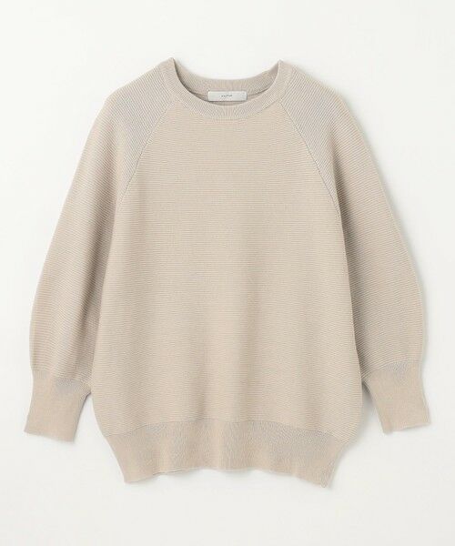 ANY / エニィ ニット・セーター | 【洗濯機可/6色展開】ラウンドネックガーターニット | 詳細26