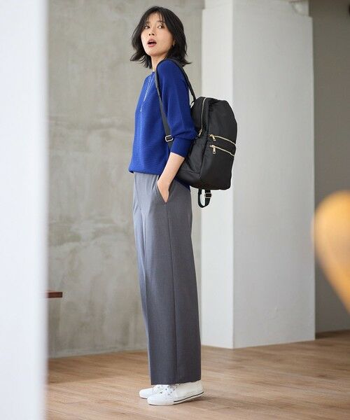 ANY / エニィ ニット・セーター | 【洗濯機可/6色展開】ラウンドネックガーターニット | 詳細30