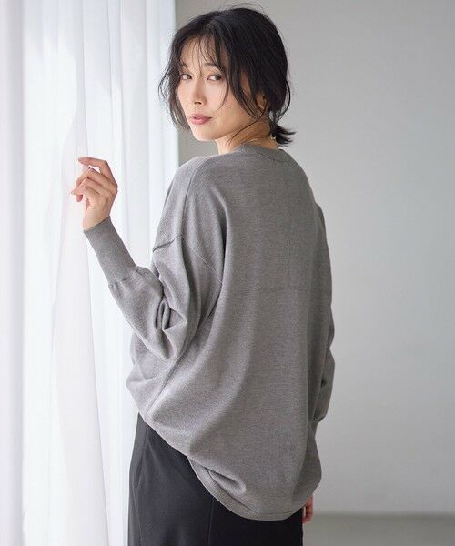 ANY / エニィ ニット・セーター | 【洗濯機可/6色展開】ソフトタッチニットプルオーバー | 詳細2