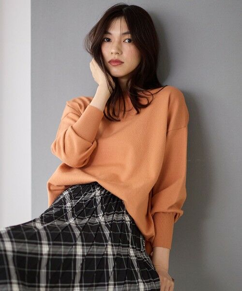 ANY / エニィ ニット・セーター | 【洗濯機可/6色展開】ソフトタッチニットプルオーバー | 詳細9