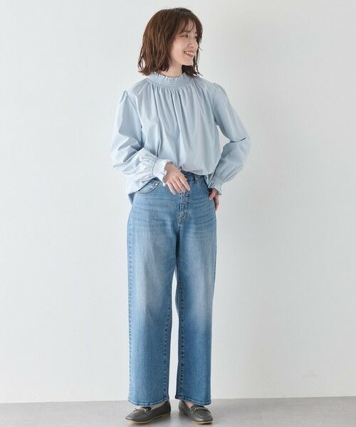 ANY / エニィ デニムパンツ | 【洗濯機可/ウエストゴム/ストレッチ】ワイドデニムパンツ | 詳細5