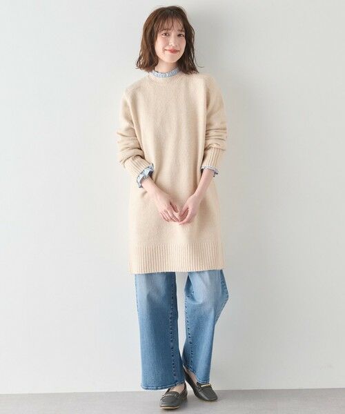 ANY / エニィ デニムパンツ | 【洗濯機可/ウエストゴム/ストレッチ】ワイドデニムパンツ | 詳細6