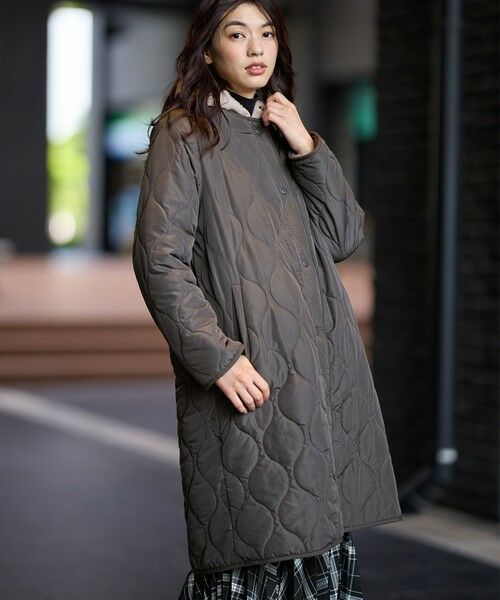 ANY / エニィ その他アウター | 【マフラー付き】キルトリバーシブルコート | 詳細7