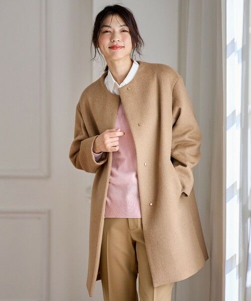 ANY / エニィ その他アウター | 【防風裏地】カシミヤブレンドコート | 詳細6