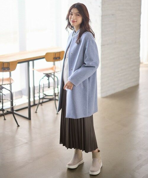 ANY / エニィ その他アウター | 【防風裏地】カシミヤブレンドコート | 詳細13