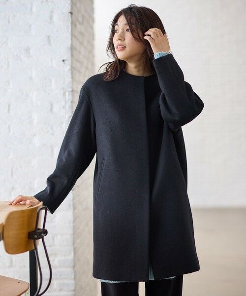 ANY / エニィ その他アウター | 【防風裏地】カシミヤブレンドコート | 詳細15