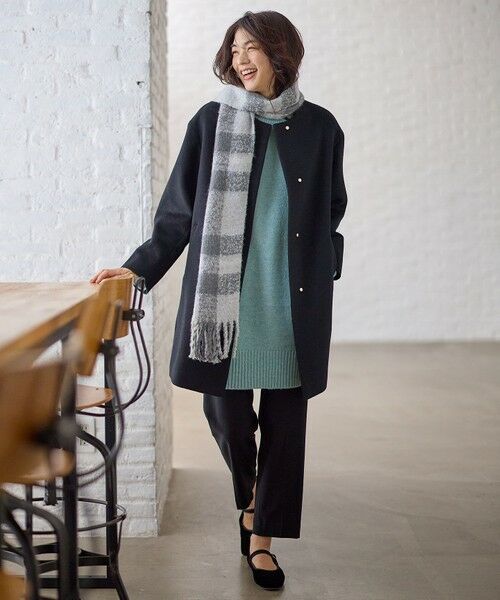 ANY / エニィ その他アウター | 【防風裏地】カシミヤブレンドコート | 詳細16