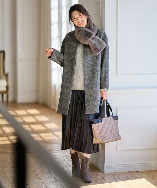 ANY / エニィ その他アウター | 【防風裏地】カシミヤブレンドコート | 詳細23