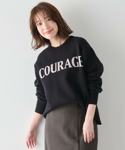 ANY / エニィ ニット・セーター | 【洗濯機可】スウェットライクロゴニット | 詳細26