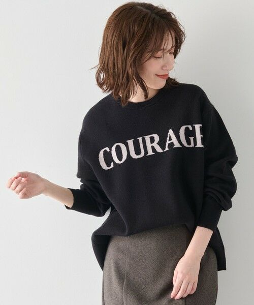 ANY / エニィ ニット・セーター | 【洗濯機可】スウェットライクロゴニット | 詳細27