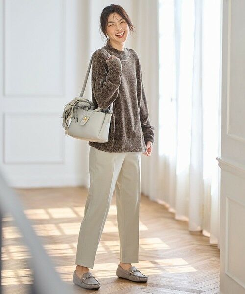 ANY / エニィ その他パンツ | 【洗濯機可/ストレッチ/ウエストゴム/裏起毛】マルチファンクションストレッチテーパードパンツ | 詳細3