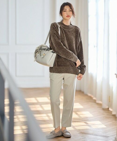 ANY / エニィ その他パンツ | 【洗濯機可/ストレッチ/ウエストゴム/裏起毛】マルチファンクションストレッチテーパードパンツ | 詳細2