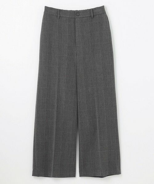 ANY / エニィ その他パンツ | 【洗濯機可/ストレッチ/ウエストゴム/裏起毛】マルチファンクションストレッチチェックワイドパンツ | 詳細7