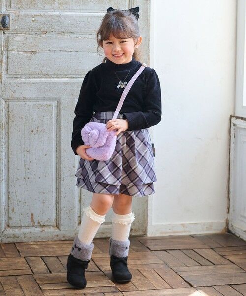 ANY / エニィ ミニ・ひざ丈スカート | シャギーチェックスカート | 詳細1