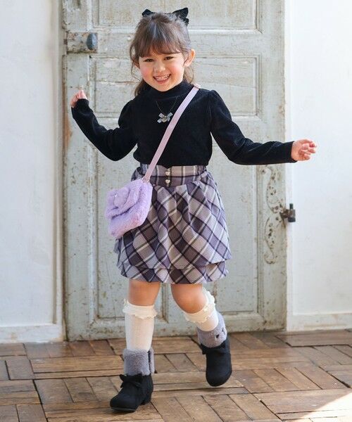 ANY / エニィ ミニ・ひざ丈スカート | シャギーチェックスカート | 詳細2