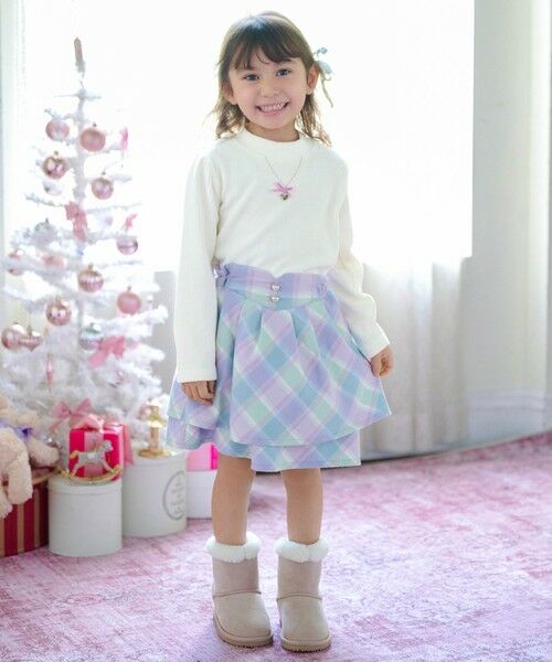 ANY / エニィ ミニ・ひざ丈スカート | シャギーチェックスカート | 詳細6