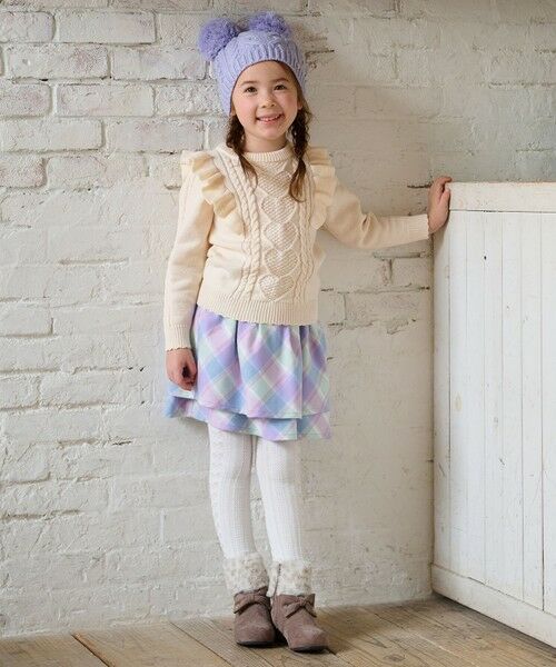 ANY / エニィ ミニ・ひざ丈スカート | シャギーチェックスカート | 詳細8