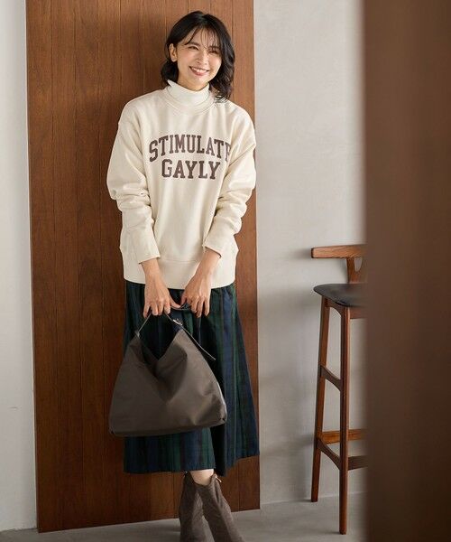 ANY / エニィ カットソー | 【洗濯機可】裏起毛スウェットロゴプルオーバー | 詳細3