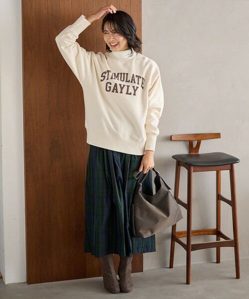 ANY / エニィ カットソー | 【洗濯機可】裏起毛スウェットロゴプルオーバー | 詳細4