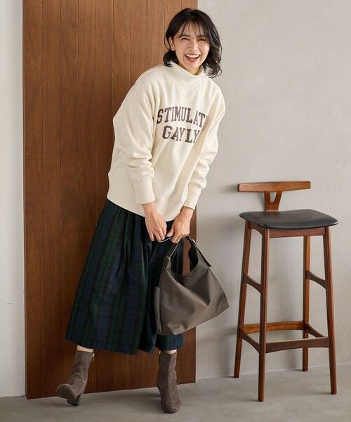 ANY / エニィ カットソー | 【洗濯機可】裏起毛スウェットロゴプルオーバー | 詳細5