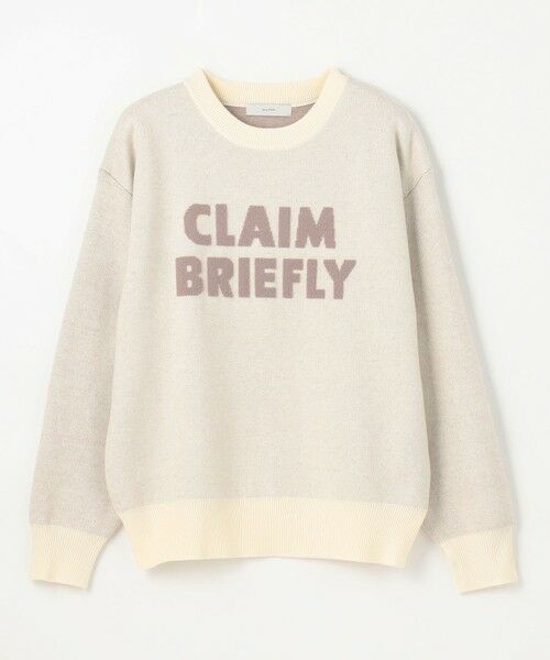 ANY / エニィ ニット・セーター | 【洗濯機可】スウェットライクフェザーロゴニット | 詳細6