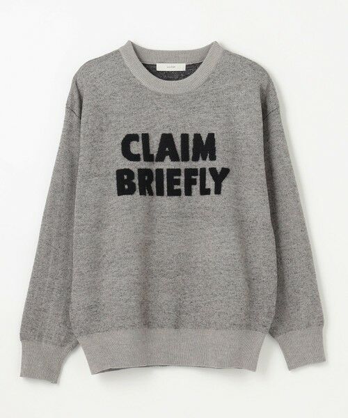 ANY / エニィ ニット・セーター | 【洗濯機可】スウェットライクフェザーロゴニット | 詳細10