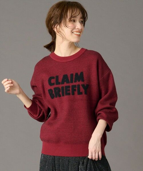 ANY / エニィ ニット・セーター | 【洗濯機可】スウェットライクフェザーロゴニット | 詳細12