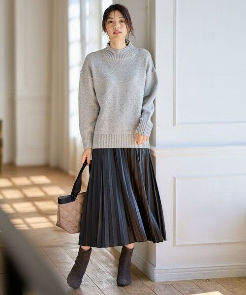 ANY / エニィ ニット・セーター | 【洗濯機可】ラムウールボトルネックプルオーバー | 詳細7