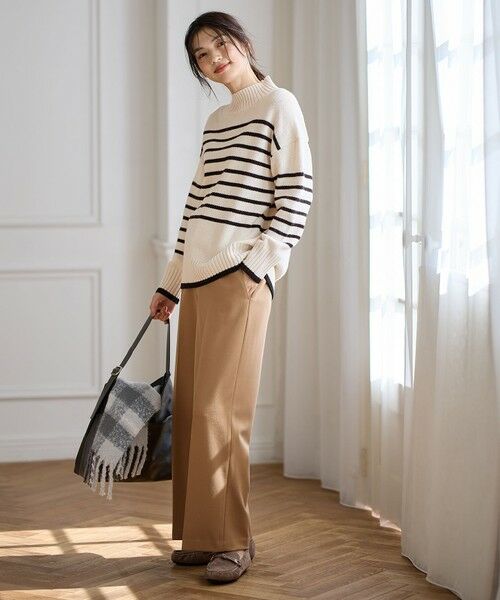 ANY / エニィ ニット・セーター | 【洗濯機可】ラムウールボトルネックプルオーバー | 詳細29