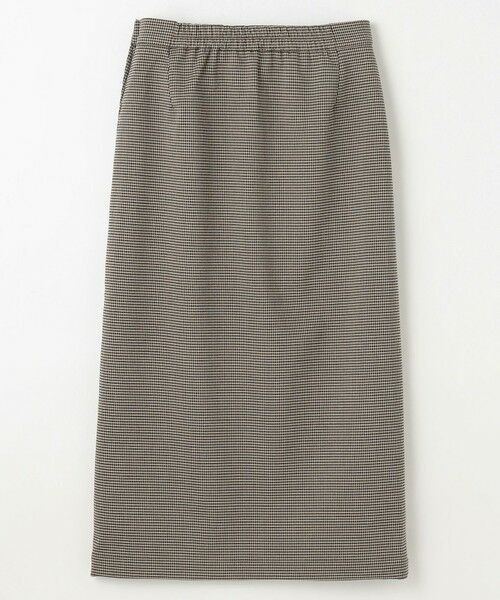 ANY / エニィ ミニ・ひざ丈スカート | 【手洗い可/ウエストゴム/裏起毛】チェックボンディングタイトスカート | 詳細7