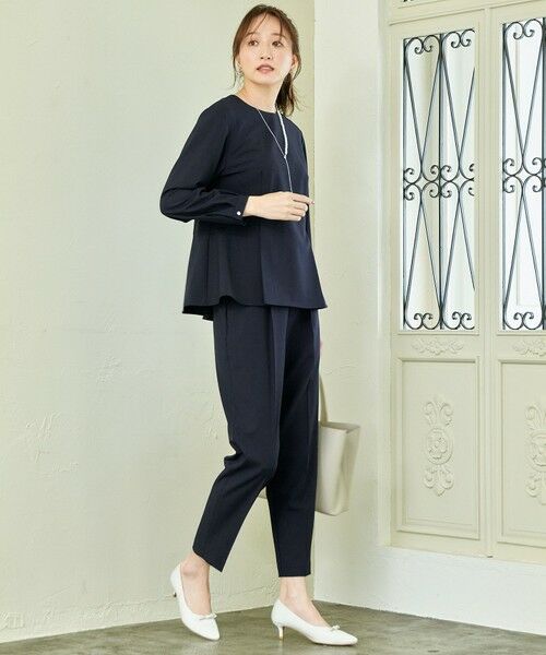 ANY / エニィ シャツ・ブラウス | 【ストレッチ/セットアップ可】イージーケアペプラムブラウス | 詳細2