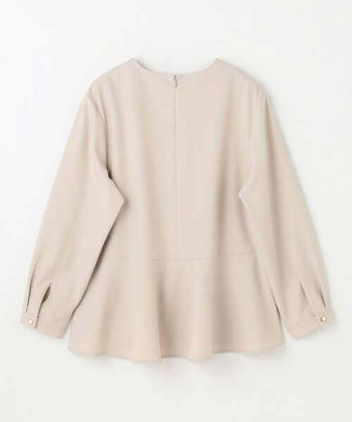 ANY / エニィ シャツ・ブラウス | 【ストレッチ/セットアップ可】イージーケアペプラムブラウス | 詳細14