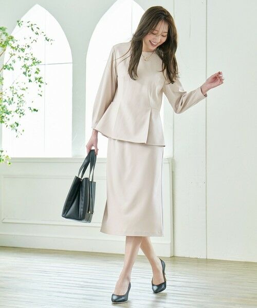 ANY / エニィ シャツ・ブラウス | 【ストレッチ/セットアップ可】イージーケアペプラムブラウス | 詳細9