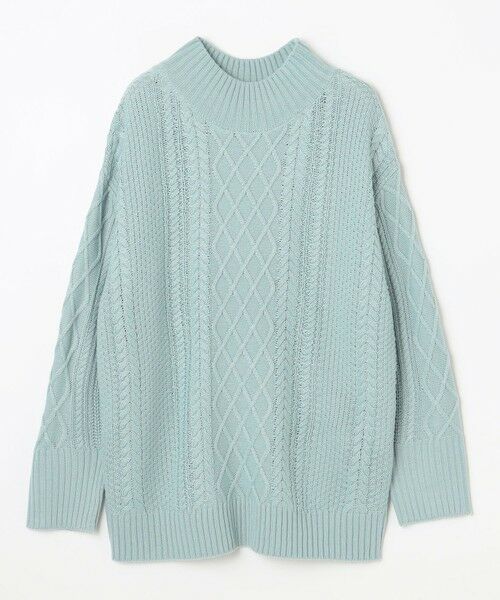 ANY / エニィ ニット・セーター | 【洗濯機可】ソフトタッチケーブルニットチュニック | 詳細17